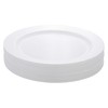 Gräwe Premium Disposable Plates 19 cm Sturdy with Silver Edge