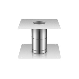 GASLAND 3.15" OD Stainless Steel Direct Vent Wall Thimble for Gas Tankless Water Heaters, Retractable Length from 4.7" to 7.0"