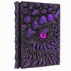 MAZERAN 3D Dragon Hardcover Embossed Journal, Antique Handmade Dragon Eye