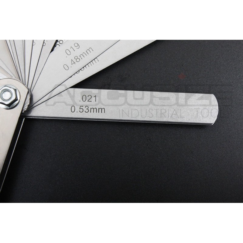 Accusize Industrial Tools 0.0015 Inch-0.025 Inch Thickness Gauges, 26 pc,