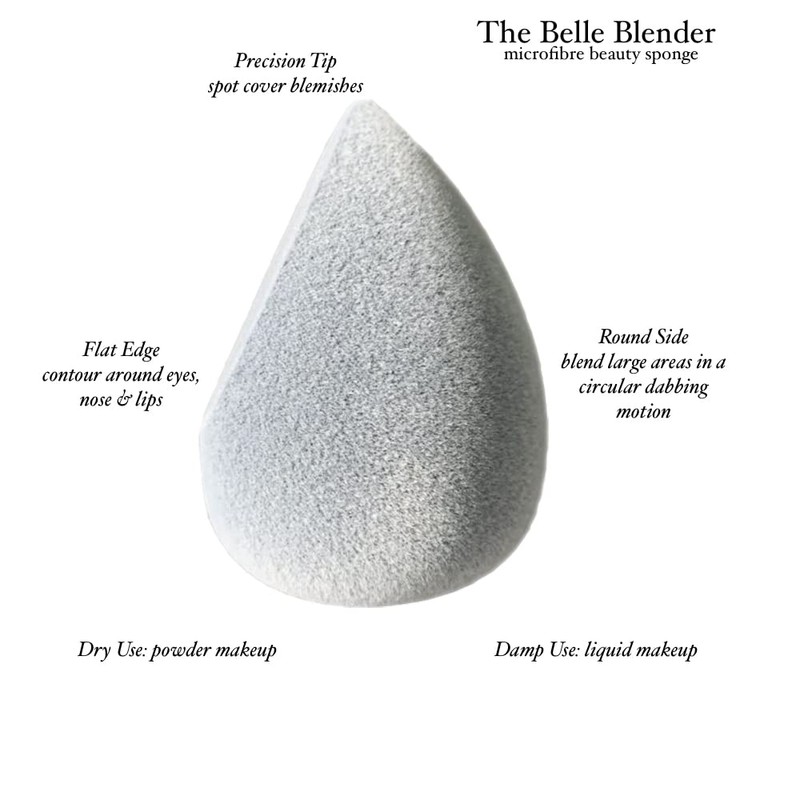 The Belle Blender Microfiber Beauty Sponge - Latex Free +