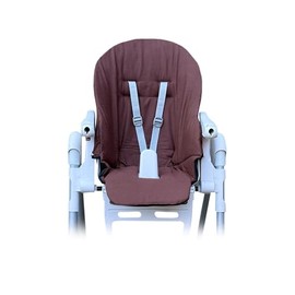 Aveanit High Chair Cushion Replacement Cover Seat Cushion Baby Chair for Peg Perego Zero 3 100% Cotton Brown