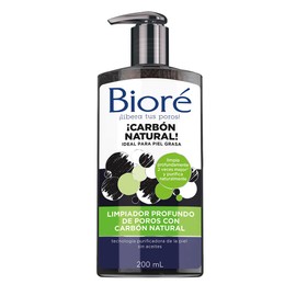 Bioré Limpiador Profundo de Poros con Carbon Natural, 200 ml