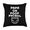 Papa on Poop Patrol Diaper Duty Daddy Funny Dad Gift