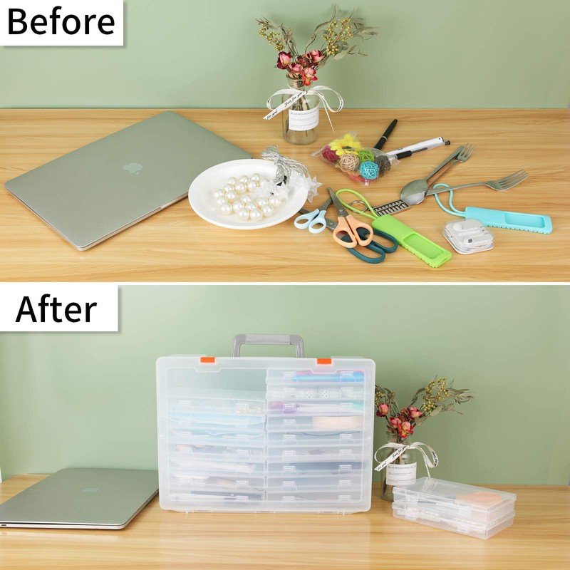 Photo Storage Box 4x6, 18 Inner Extra Large Organizer Acid-Free