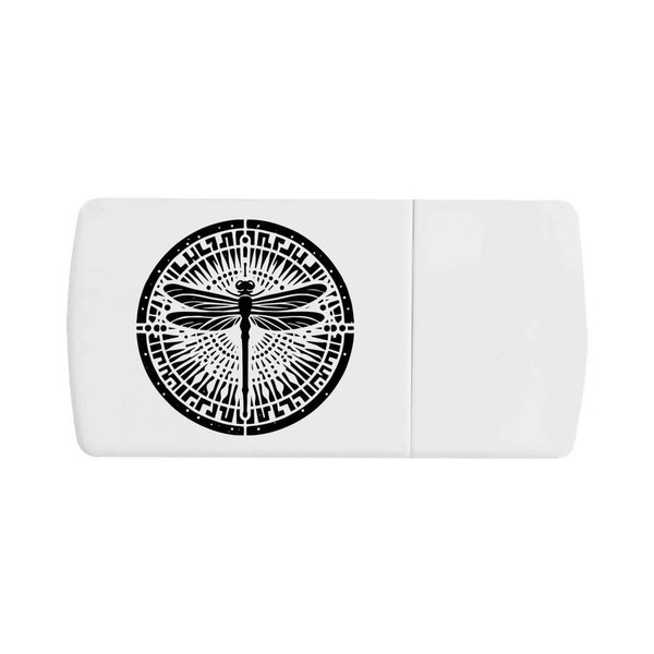 'Stylised Dragonfly' Pill Box with Tablet Splitter (PI00027179)