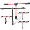 JXMXRPV 4 Pair Solar Connectors for 2 Solar Panels,Tool-Free Solar