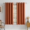 DUALIFE Terracotta Curtains-Rust Blackout Curtains for Small Windows 54 Inch
