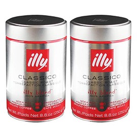 illy MOKA, 100% Arabica Coffee, Gema Recommended Roast Coffee, Espresso, Regular Roast, Pack, 2 x 250 g