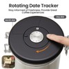 Veken Coffee Canister, 39OZ Large, Airtight Stainless Steel Food Storage
