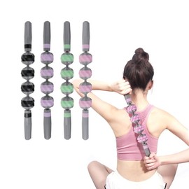 4 ball massage stick leg calf thigh roller Massage Rod 2-Diastick-Pink 2ea
