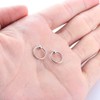TinyStudio 1Pc Sterling Silver Small Hoop Earrings, Cartilage Hoop Earrings,
