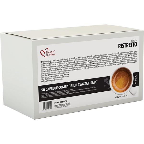 Italian Coffee capsules compatible with RIVO machines (Ristretto, 200)