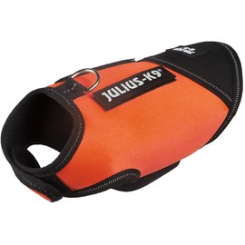 Julius-K9 IDC Neoprene Dog Jacket, Size: Baby 1, Black and UV Orange