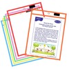 Ufmarine Job Ticket Holders, 6 Pcs Dry Erase Pockets Colorful