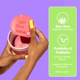 That's Besties - Prebiotic Feminine Wipes - Flushable Biodegradable PH Balanced Hygiene Wipes for Sensitive Skin Free from Fragrance Parabens and Sulfates - 10 ct.