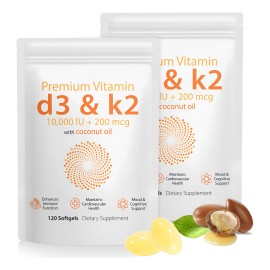 Vitaminas 10000 240 Cápsulas Daiasns Aceite Coco Inmunidad