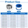 uxcell 4Pcs M10x1x10 304 Stainless Steel Pipe Plug Fitting, Male