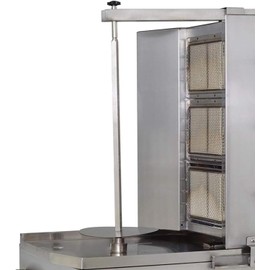 Generic Li Zhen Shawarma Machine Shawarma Propane Gyro Machine with 3 Burners Metal Rod