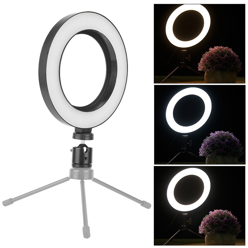 6inch Photography Dimmable LED Video Live Studio Camera Ring Light