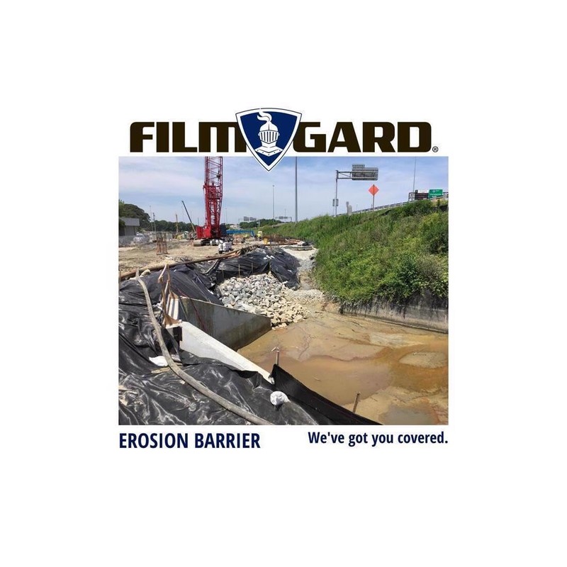 Berry Plastics Film-Gard Polyethylene Sheeting 8' X 100' 4mil Black