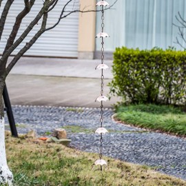 TZSSP Rain Chains Outdoor Decorative Umbrella Rain Chain, 6 Ft