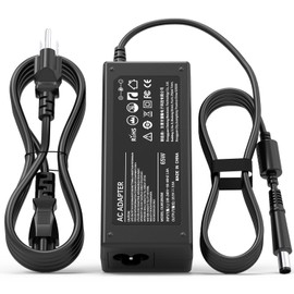 65w HP Laptop Power Supply Pavilion DV6 DV7 DV5 DV4 G6 G62 G60 G7 8460P 8470P 8470W 6570B 2560P 4540S Probook Elitebook 840 820 G1 G2 Compaq 6720S Charging Cable 1Charger 8.5V 8.5.5A Power Cable 7.4 x