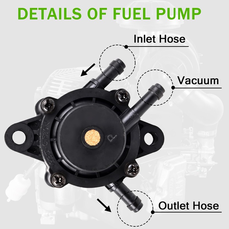 AMICAREP Fuel Pump for Kohler Vacuum Fuel Pump with Filter