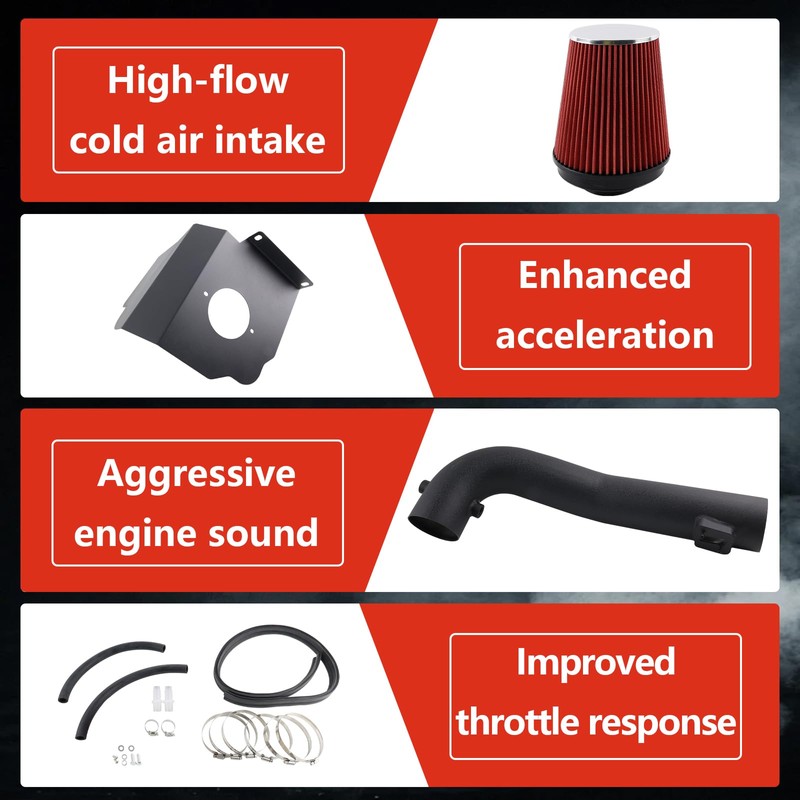 Cold Air Intake System Heat Shield Compatible with 2014 2015