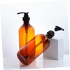 WOONEKY 2pcs Refillable Lotion Dispenser Pump Bottle Liquid Soap Shampoo