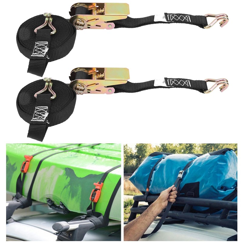 2 Set Surfboard Kayak Tie Down Straps Canoe Boat Cargos