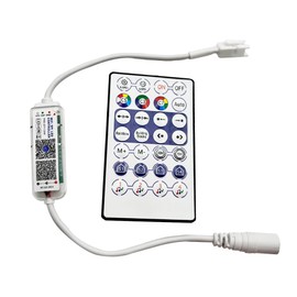 DC12-24V WS2815 WS2811 WiFi SPI Music LED Controller 28Keys Remote SurpLife App Max Control 2048Pixels Smart Led Strip