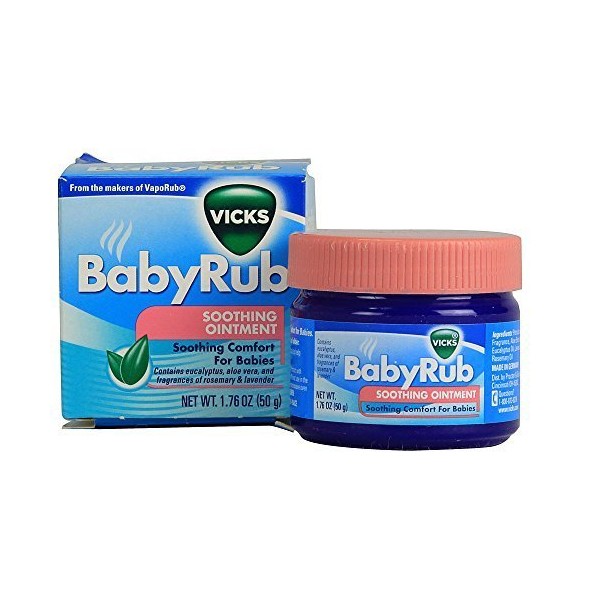 Vicks Babyrub Soothing Ointment Soothing Comfort for Babies 1.76 Oz by Vicks