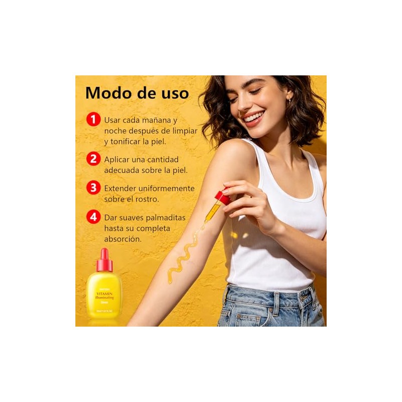 2PCS Sérum Nocturno Reafirmante con Bakuchiol, Niacinamida y Pantenol
