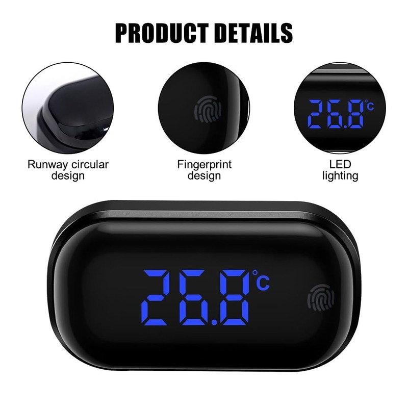 Aquarium Thermometer, High Precision Digital Aquarium Thermometer with Touchscreen and