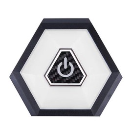 Auto Ceiling Lamp LED Rechargeable Interior Press Light 10.5x9.2x1.2cm Car Magnetic Lighting for Roof Trunk