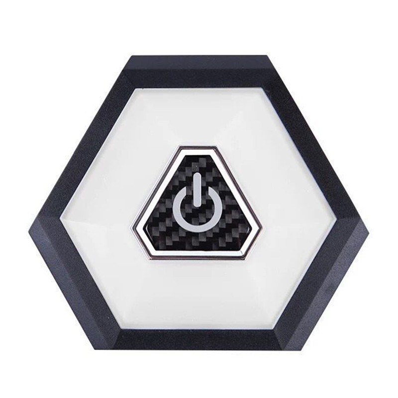 Auto Ceiling Lamp LED Rechargeable Interior Press Light 10.5x9.2x1.2cm Car