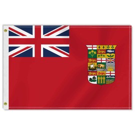 2×3 FT Former Canada Red Ensign Flag(1907-1921) Flag,Medium 60×90 CM 100D Old Canadian Outdoor Banner,Doube Side Printing For Patio Garden With Brass Gromment