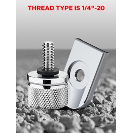 Amazicha Chrome Stainless Steel Seat Bolt Screw Cover Kit for Harley Davidson Sportster DYNA Softail Touring Models 1996-2024