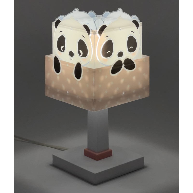 Dalber 63161E E14 Children's Table Lamp Bedside Lamp Panda Animals