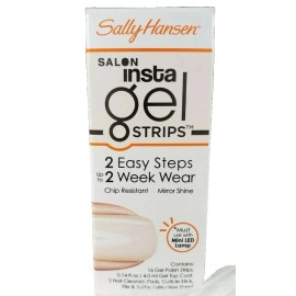 Sally Hanson Insta Gel POLISH Strips INCLUDES TOP COAT -  130 Sheer Ecstasy -NEW