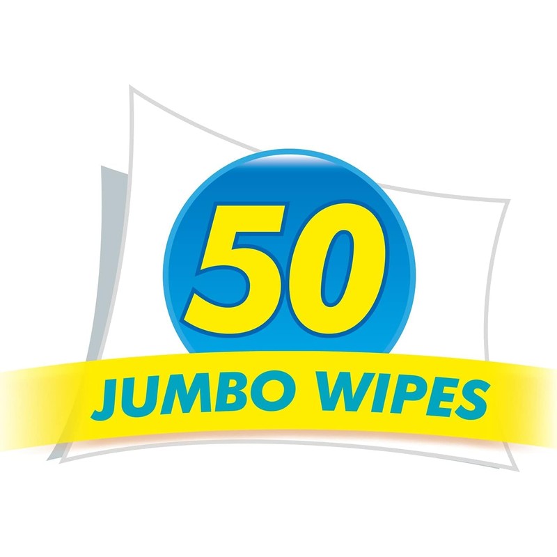 Duzzit Antibacterial Wipes - 50 Jumbo Wipes - Extra Strong