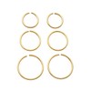 JSDDE 6pcs 20G Stainless Steel Nose Ring Hoop Septum Lip