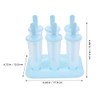 DEARMAMY 6pcs Homemade Popsicle Molds Plastic Ice Pop Maker Ice
