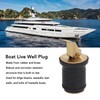 Boat Live Well Plug Brass Livewell Bait Well Drain Plug