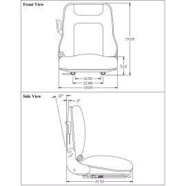 Uni Pro - KM 135 Seat & Semi-Suspensio