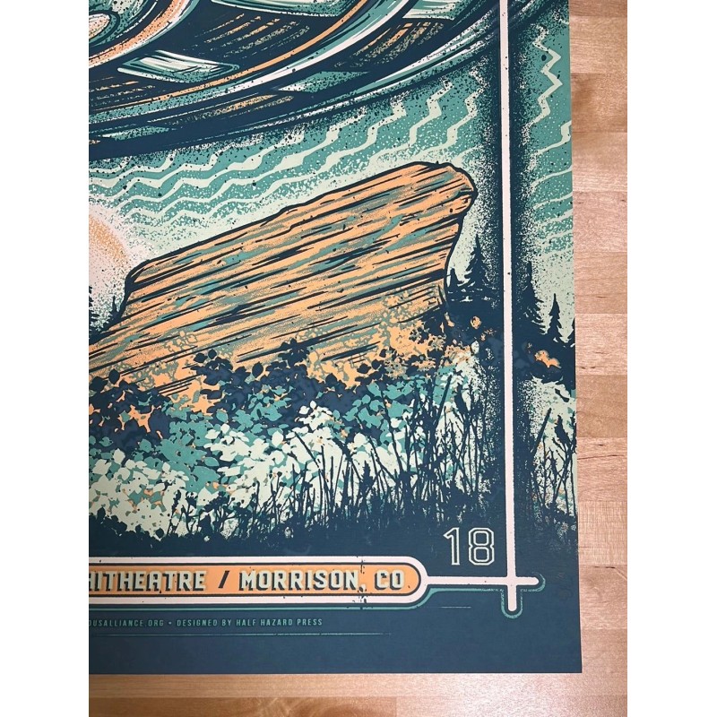 The Disco Biscuits - 2018 Half Hazard poster Red Rocks
