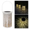 Garden Hanging Light Outdoor Solar Powered Lantern 5730LED White Forest