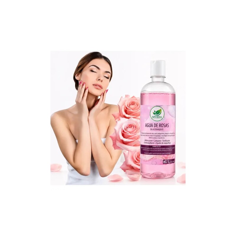 Galón De Agua De Rosas Bella Nature 100% 4l Tónico
