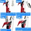 WHLZYEVA Extendable Pole Saw & Pruner, 13.6FT 2-in-1 Tree Trimmer
